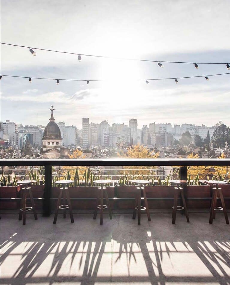 ¿Esta terraza no es perfecta para degustar una rica milanesa?