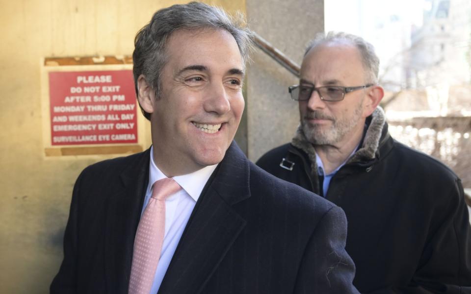 Michael Cohen, Donald Trump's former lawyer and fixer, walks out of a Manhattan courthouse after testifying before a grand jury, in New York, March 15 - Anadolu Agency