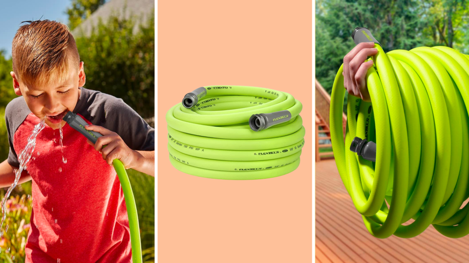 We love this Flexzilla garden hose and it's on mega sale right now at Amazon.