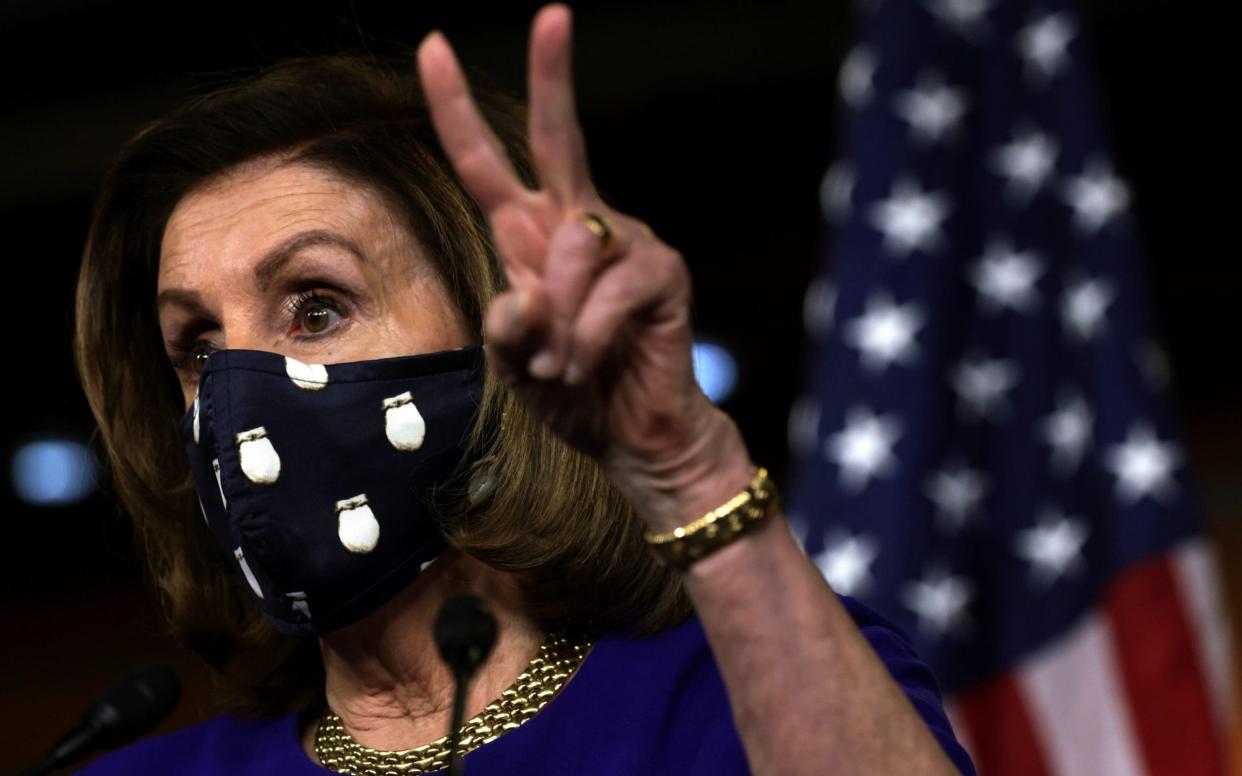 Nancy Pelosi at press conference - Alex Wong/Getty Images