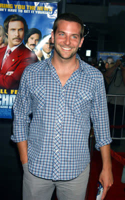 Bradley Cooper at the Hollywood premiere of Dreamworks' Anchorman