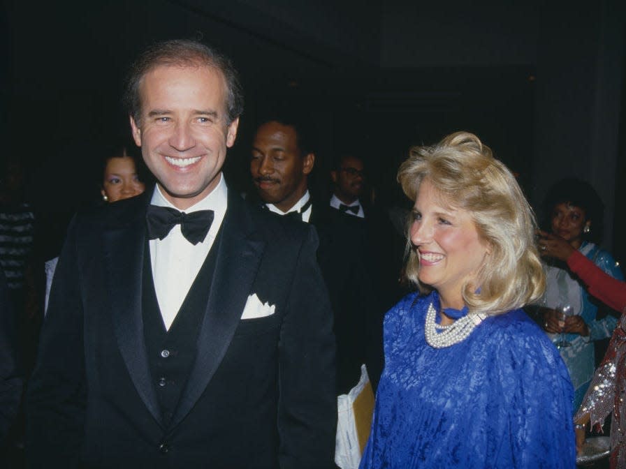 Joe Biden and Jill Biden in 1987.