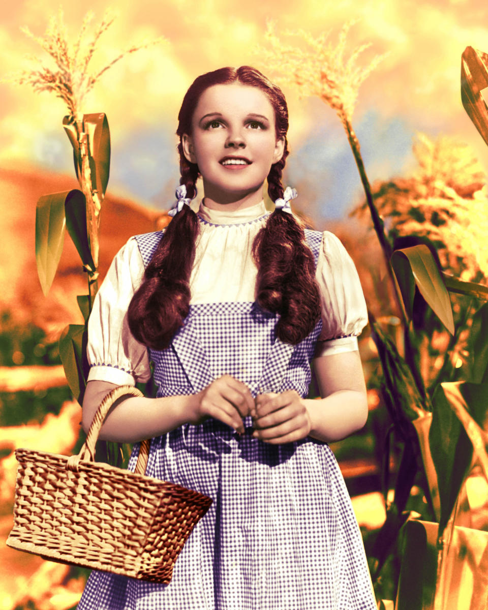 Judy Garland in the Wizard of Oz.