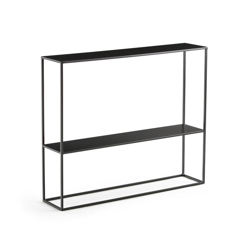 La Redoute Hiba Metal Two-Tier Console Table on white background