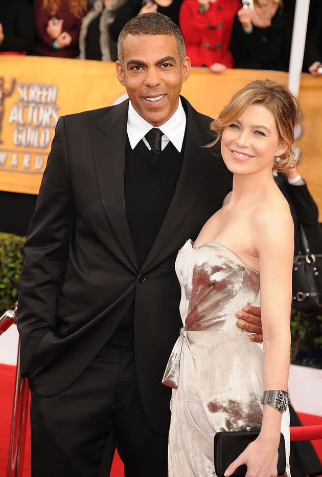 Ellen Pompeo and Chris Ivery in 2008 in Los Angeles. (Photo: Jeff Kravitz via Getty Images)