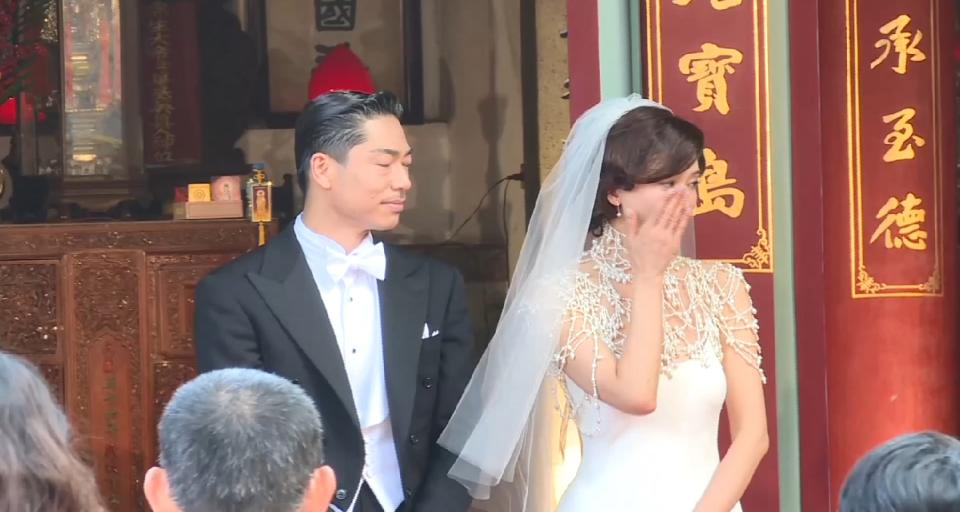 林志玲世紀婚禮崩潰爆哭，前男友首度說話了！圖/東森新聞