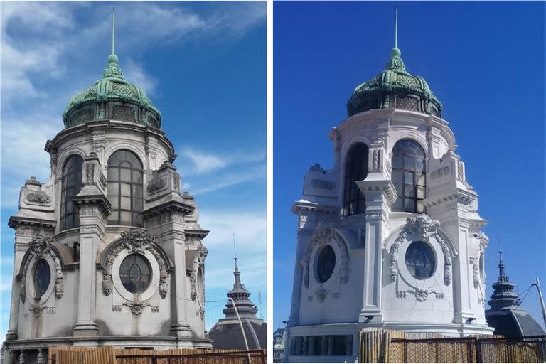 Antes y después del ExBanco Argentino Uruguayo, que marca el inicio de Diagonal Norte 