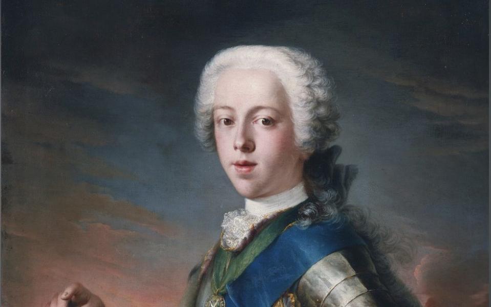 Bonnie Prince Charlie, a portrait by Allan Ramsay in 1745 - the only one painted in Britain