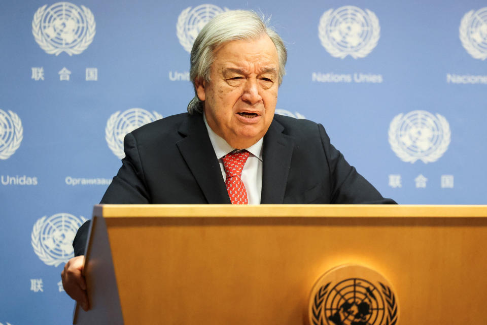 聯合國祕書長古特瑞斯（Antonio Guterres）今天警告，全球「未能控制住」氣候變遷，各國在避免災難發生上採取行動的速度不夠快。（路透社資料照）