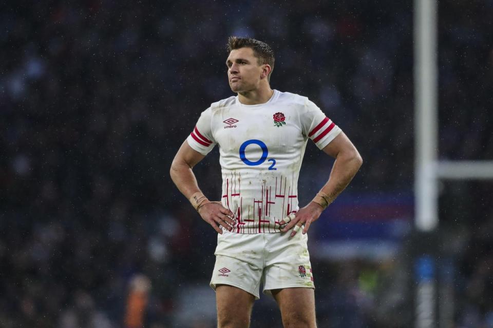 Henry Slade is the only member of England’s first-choice midfield that has been available so far in the Six Nations (PA)