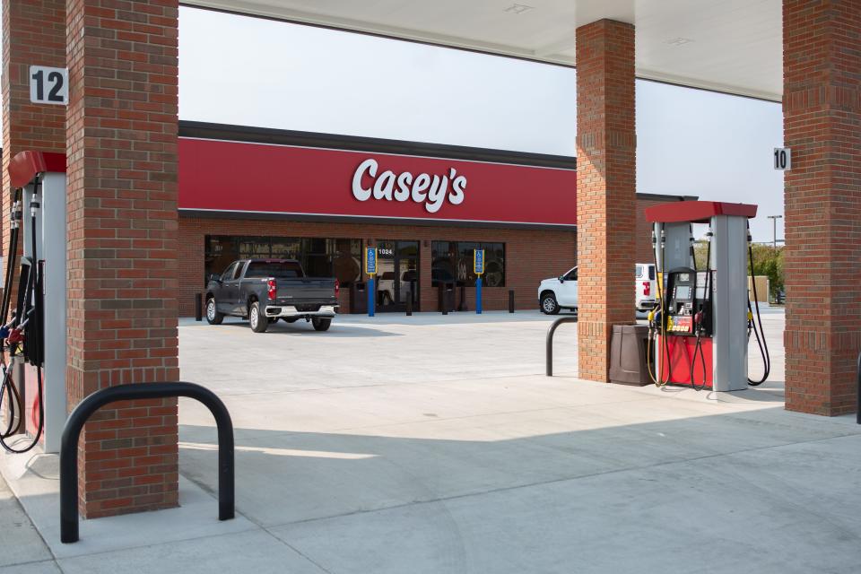 The new Casey's store in Ankeny is the first to feature an updated logo.