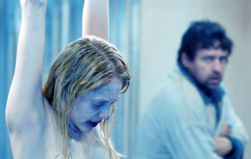 Debra Lyne McCabe frozen in a freezer in 'Saw III'