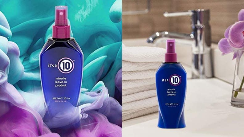 The It's A 10 Miracle Leave-In conditions and smooths strands.