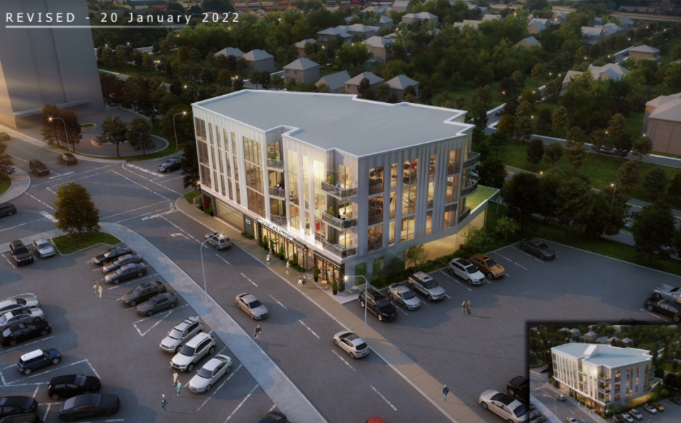 The latest renderings of 123 Haywood, a 15-unit extended-stay hotel approved by the Asheville Design Review Committee Jan. 20.