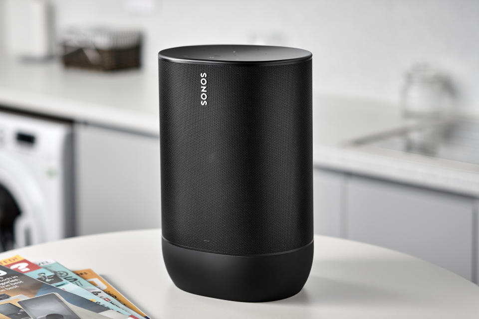 A Sonos Move battery-powered Bluetooth smart speaker, taken on September 26, 2019. (Photo by Phil Barker/Future Publishing via Getty Images)