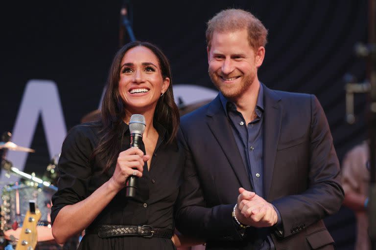 El príncipe Harry y su esposa Meghan Markle