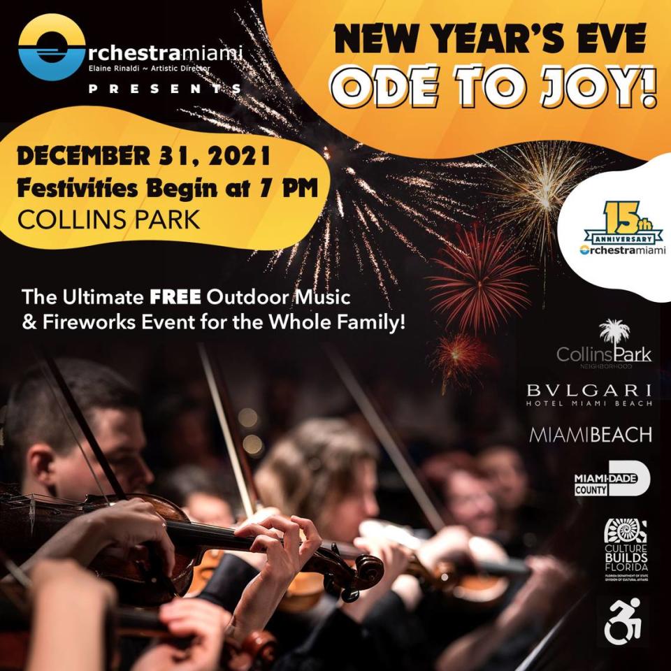 La Orchestra Miami presenta la última celebración de Nochevieja con un concierto con la inolvidable frente al mar en Collins Park.