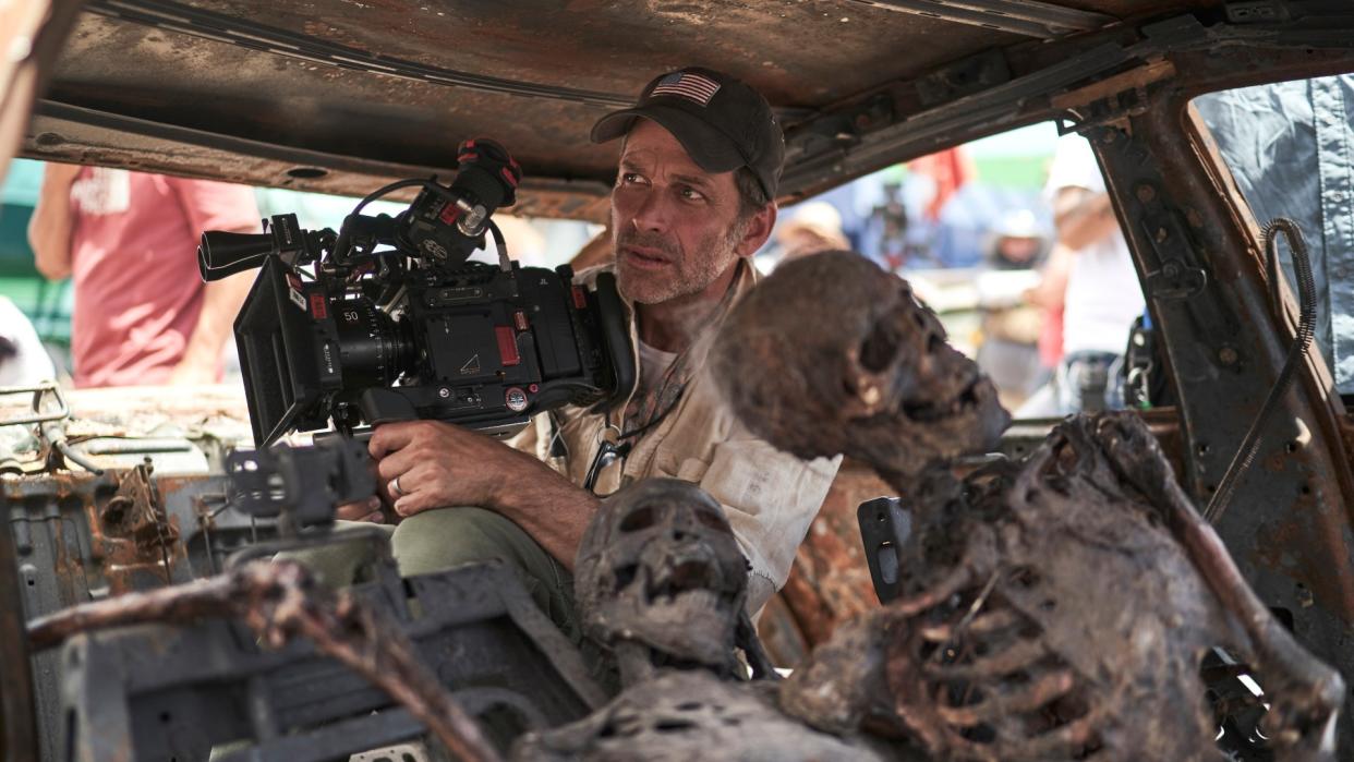  Zack Sndyer filming Army of the Dead. 