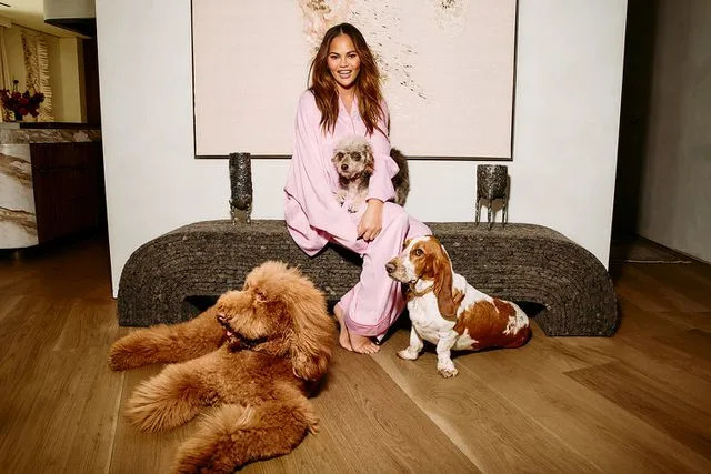 <p>Kismet</p> Teigen with Petey, Pebbles and Pearl