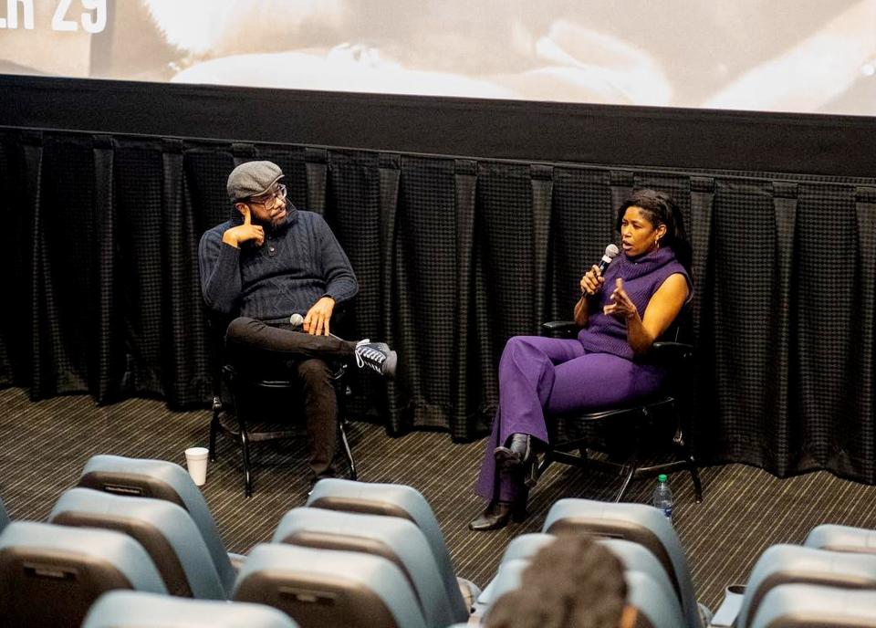 Wendell Riley and Andrea Mona Bowman during the special screening of The Color Purple at The Robinson Film Center.