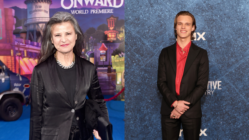 Tracey Ullman and Finn Bennett<br>