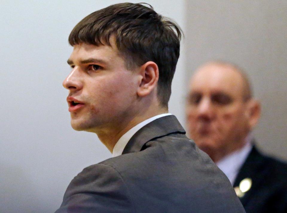 Nathan Carman was accused of killing his millionaire grandfather and his mother in an attempt to claim an inheritance (AP)