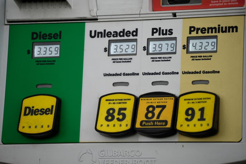 Gas prices in 2021 in Englewood, Colo.