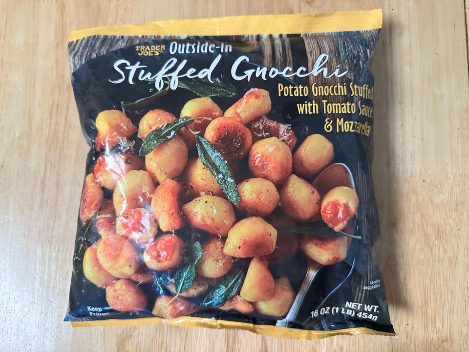 Trader Joe's outside-in stuffed gnocchi package