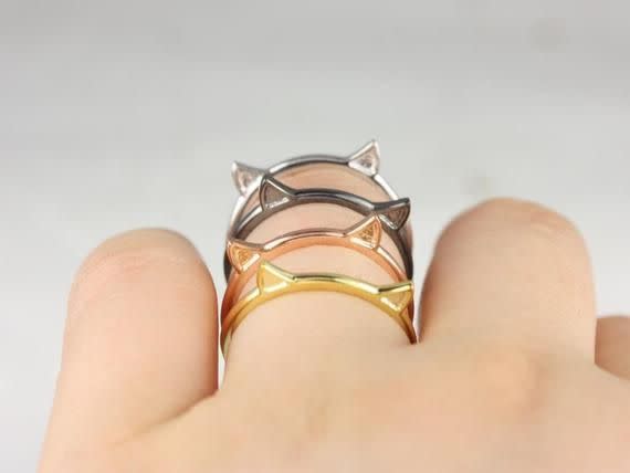 3) Cat Ears Ring