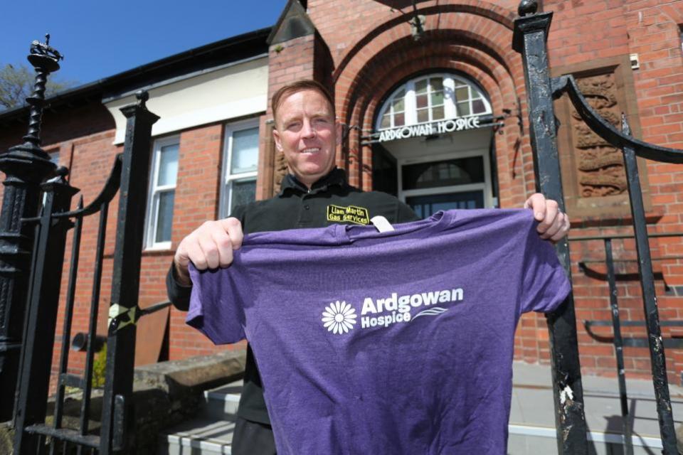 Greenock Telegraph: Liam Martin running half marathon to raise cash for Ardgowan Hospice.