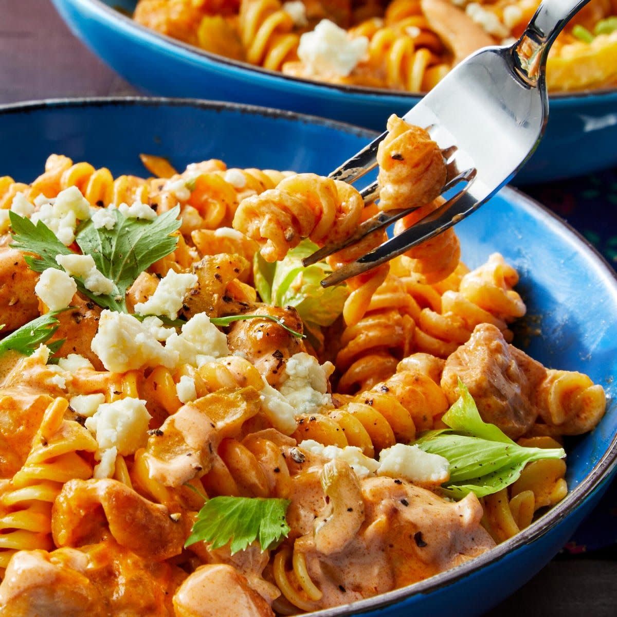 buffalo chicken pasta fall recipe