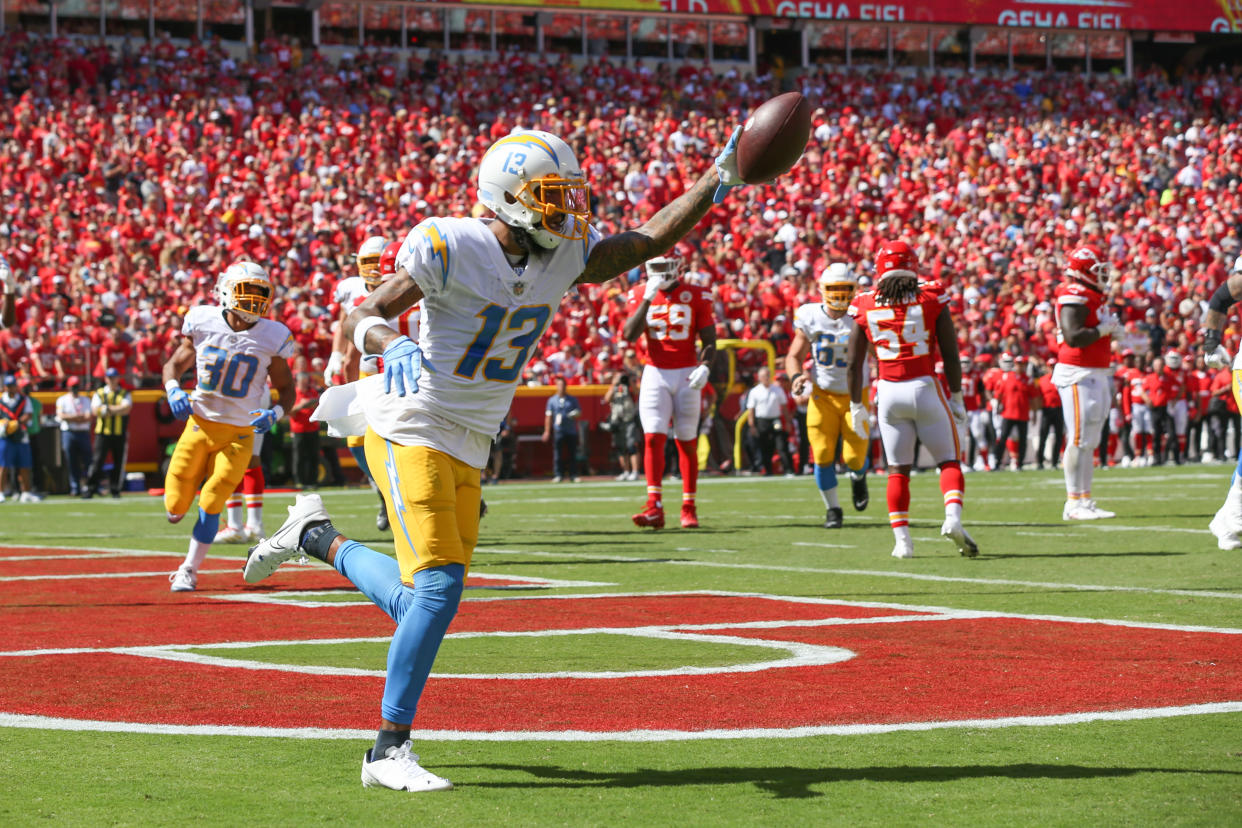 Keenan Allen and the Chargers got a big win at Kansas City in Week 3. (Photo by Scott Winters/Icon Sportswire via Getty Images)