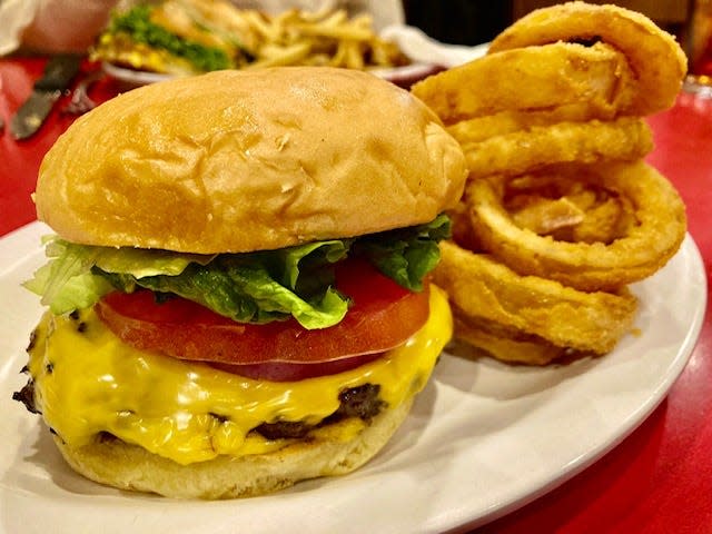 A cheeseburger served at Litton's Market and Restaurant.