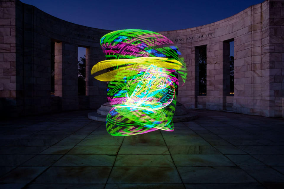 Hula Hoop light show