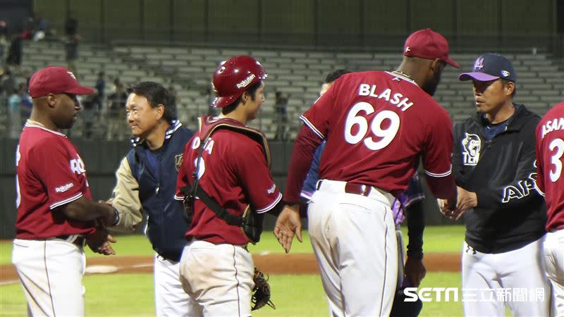 樂天金鷲和Lamigo交流賽，Jabari Blash曾一同來台灣。（圖／資料照）