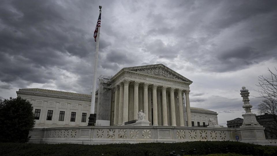 PHOTO: The U.S. Supreme Court building is seen, March 15, 2024, in Washington. (Celal Gunes/Anadolu via Getty Images)