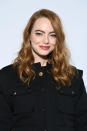<p> Emma Stone's slightly longer lob is a great example of a style that's just a touch grown-out but still chic. </p>