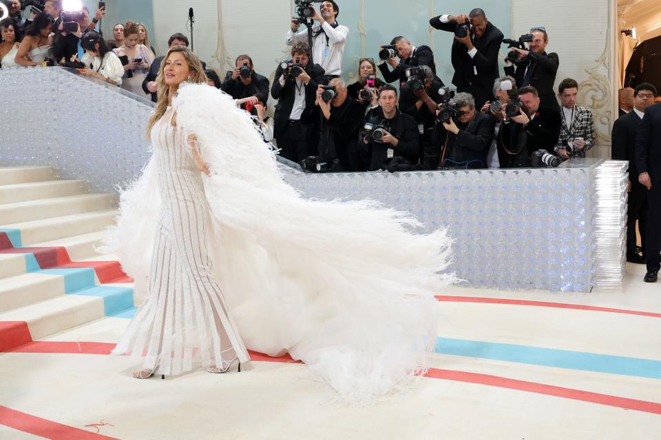 Gisele Bündchen attends the 2023 Met Gala.