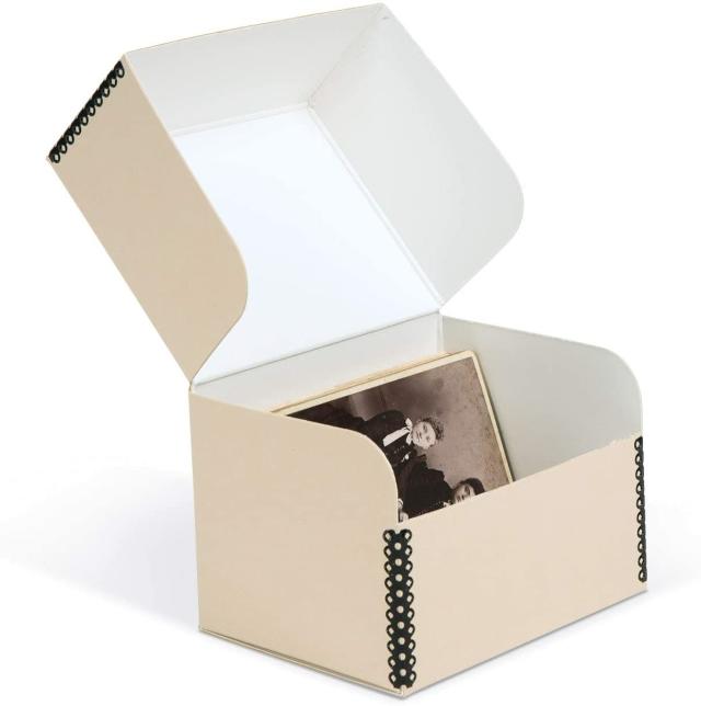 HG Concepts Art Photo Storage Box Eternity Archival Clamshell Box For  Storing Artwork, Photos & Documents Deluxe Acid-Free Sturdy & Lined With  Archival Paper