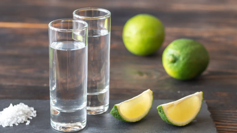 Blanco with salt and limes