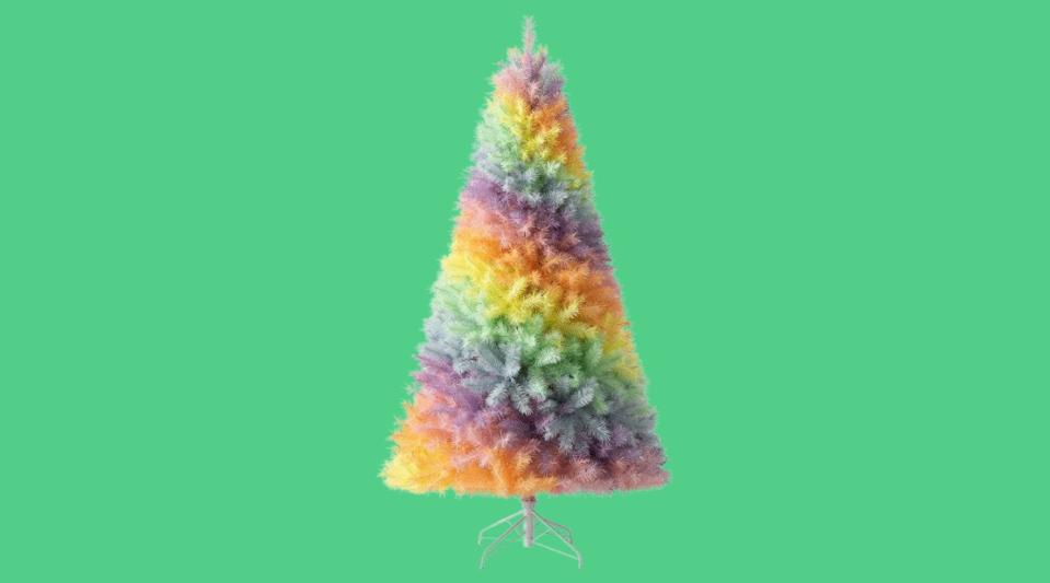 The Treetopia Rainbow Unicorn Artificial Christmas Tree is one-of-a-kind.