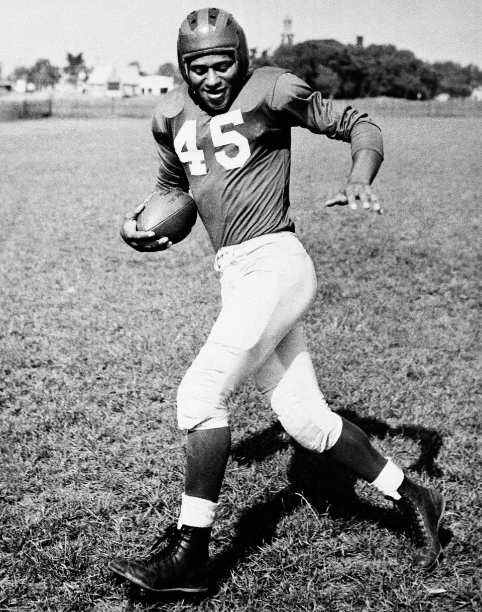 Emlen Tunnell was the first Black player inducted into the Pro Football Hall of Fame.