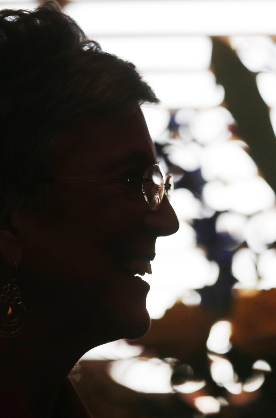 Sen. Susan Wagle, R-Wichita, and president of the Kansas Senate talks to a reporter in her office at the Kansas Statehouse in Topeka, Kan., Friday, Feb. 14, 2014. The Kansas Senate will not pass a bill in its current form that would prevent lawsuits against someone who refuses, for religious reasons, to provide services to gays and lesbians, Wagle said Friday. Wagle said the bill, which was approved Wednesday in the Kansas House, goes beyond protecting religious freedom. She raised concerns about discrimination and how it could impact businesses that would refuse services to gay couples. (AP Photo/Orlin Wagner)