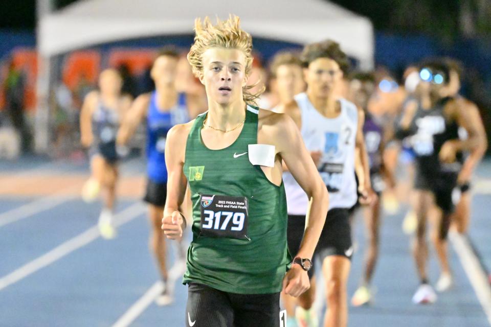 All-First Coast cross country and distance runner of the year Rheinhardt Harrison of Nease won his third track state championship and his third FHSAA cross country title.