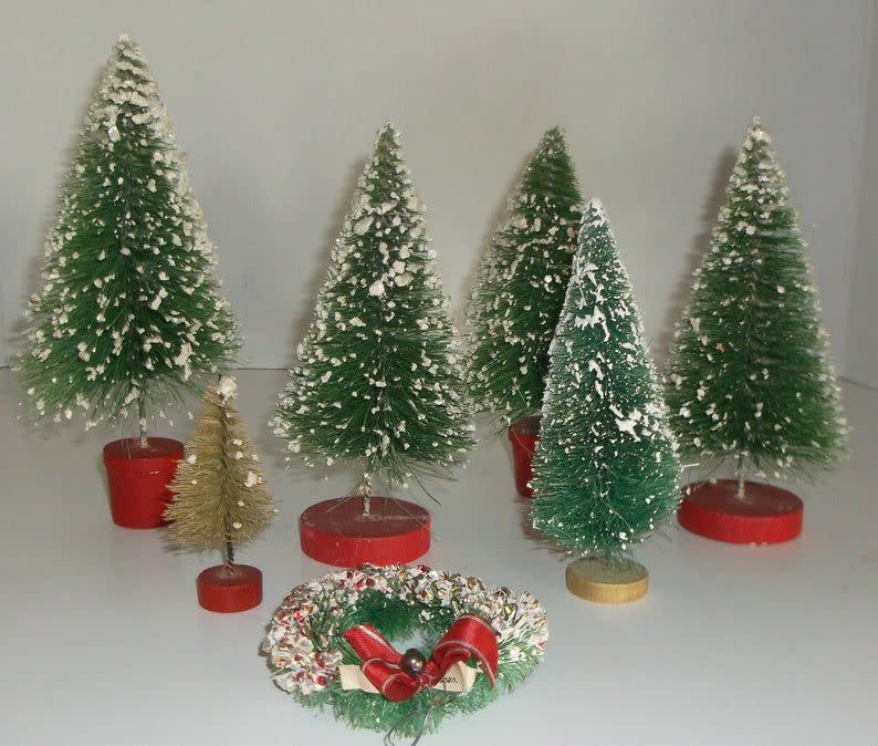 Bottle Brush Christmas Trees