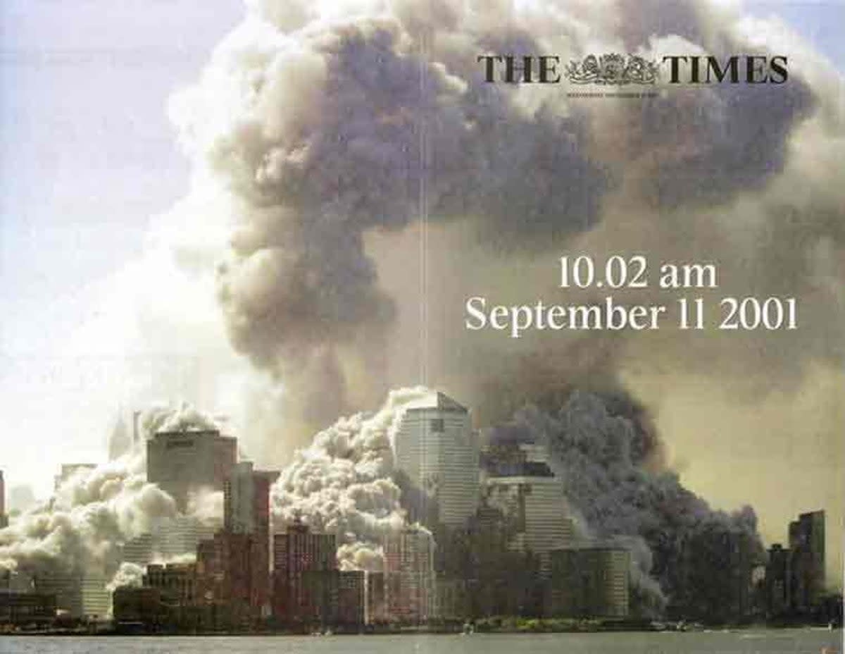 The Times of London’s front page on 12 September, 2001 (The Times)