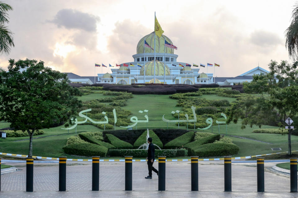 A general view of Istana Negara in Kuala Lumpur February 23, 2020. — Picture by Firdaus Latif