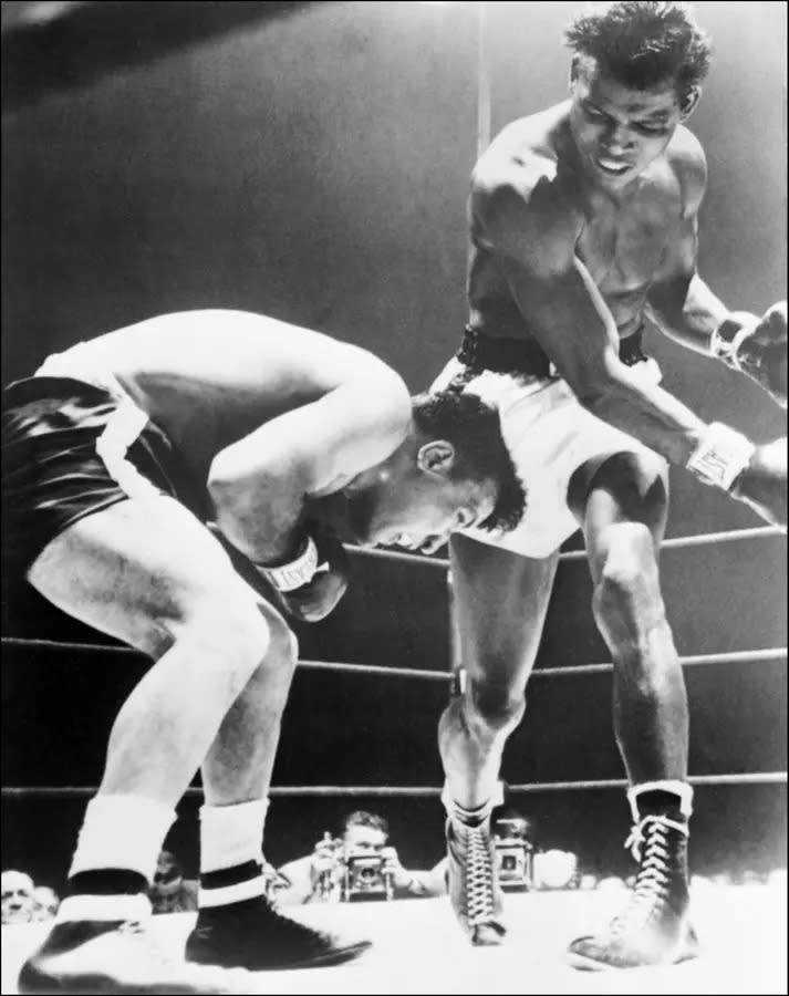 SUGAR RAY ROBINSON (r.): Von Legenden wie Muhammed Ali und Joe Louis als bester Boxer aller Zeiten geadelt. War im Weltergewicht praktisch unschlagbar, als Amateur mit einer Bilanz von 85:0, davon 40 K.o.s in der ersten Runde. Schlug 1952 Rocky Graziano durch K.o. in der dritten Runde und verteidigte seinen WM-Titel im Mittelgewicht