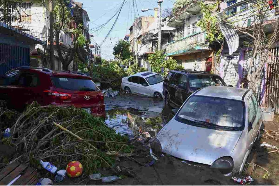 Daños causados ​​por el huracán Otis en Acapulco. FRANCISCO ROBLES / AFP.