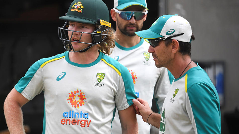 Justin Langer is disappointed players weren't able to bring their concerns directly to him. (Photo by WILLIAM WEST/AFP via Getty Images)